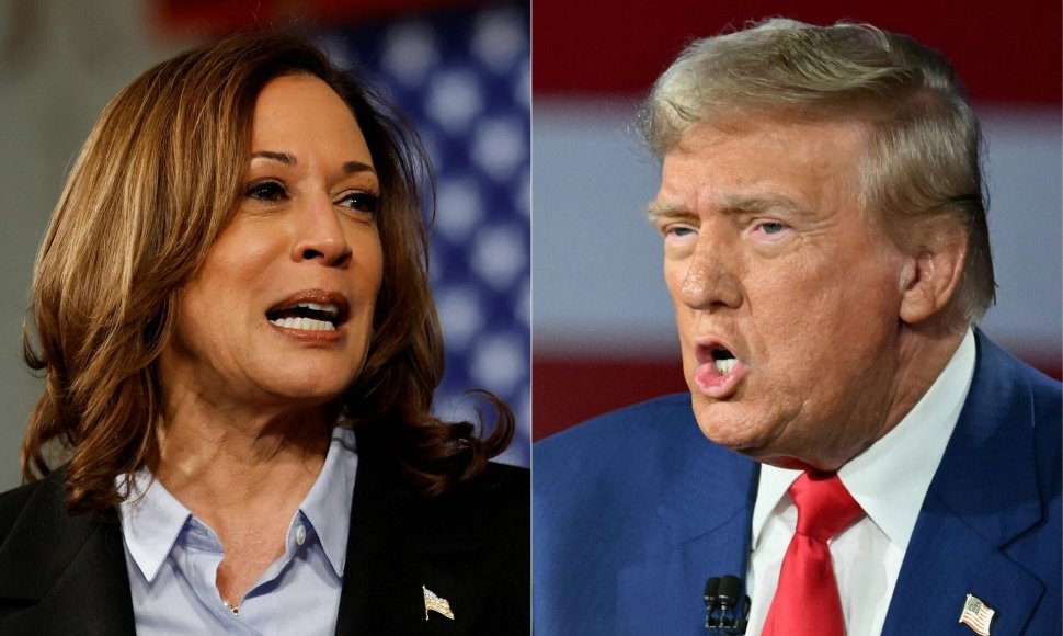 Kamala Harris ir Donaldas Trumpas