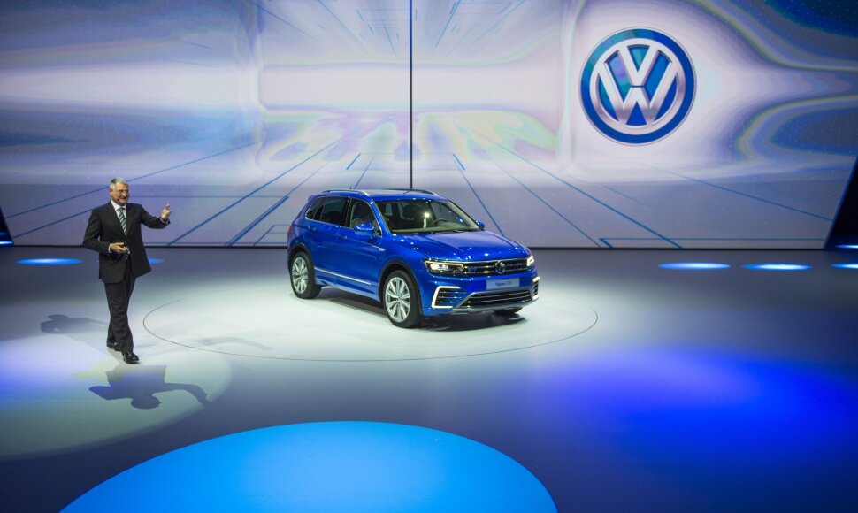 „Volkswagen Tiguan“ pristatymas Frankfurto automobilių parodoje