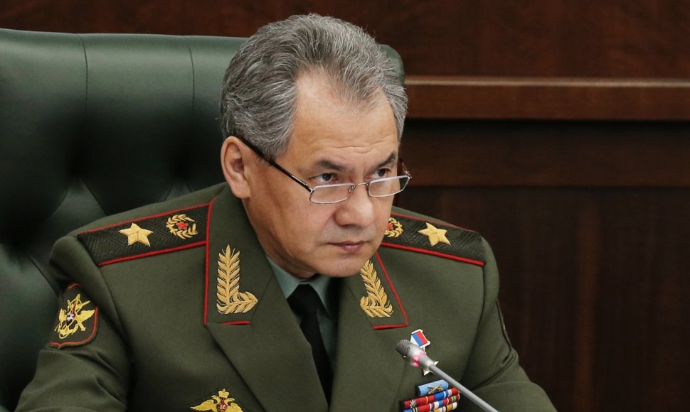 Rusijos kariuomenės vadas Sergejus Šoigu.