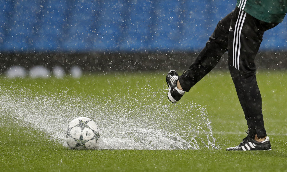 Liūtis sustabdė Čempionų lygos mačą Mančesteryje