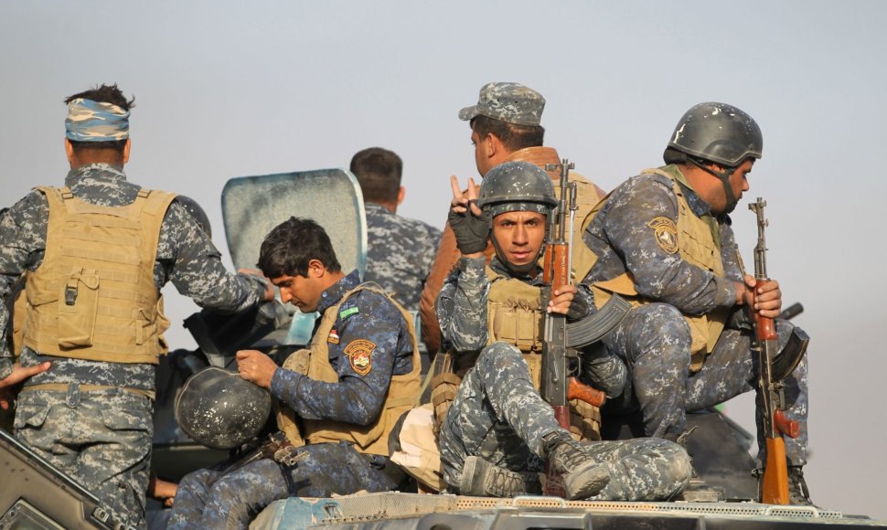 Irako pajėgos pradėjo IS kontroliuojamo Mosulo puolimą