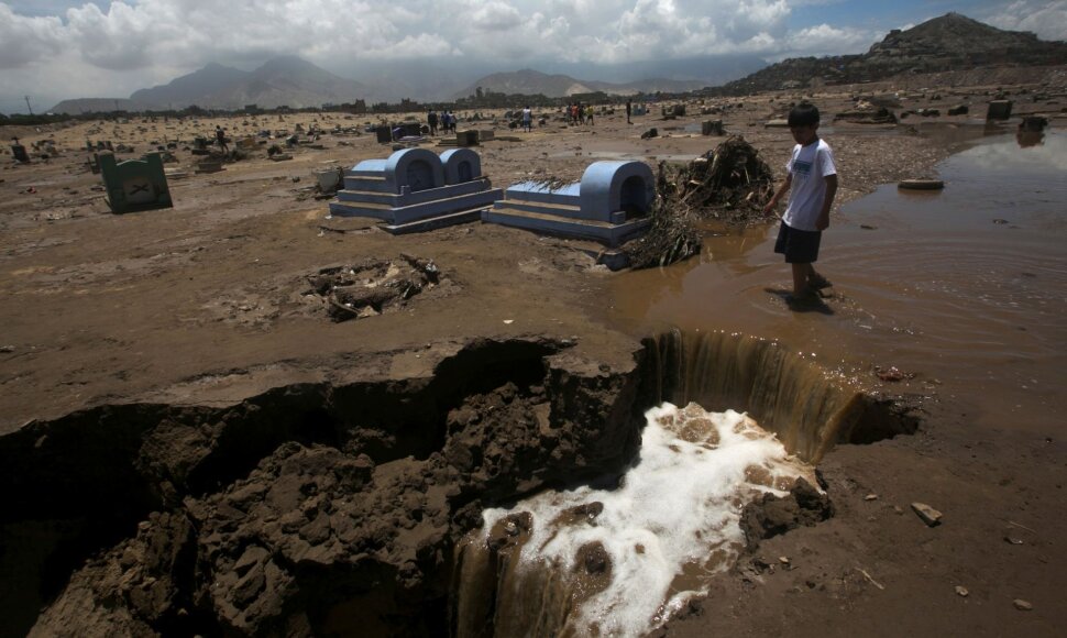 Potvyniai ir purvo nuošliaužos Peru