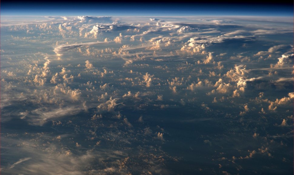 Žemė matoma iš tarptautinės kosminės stoties