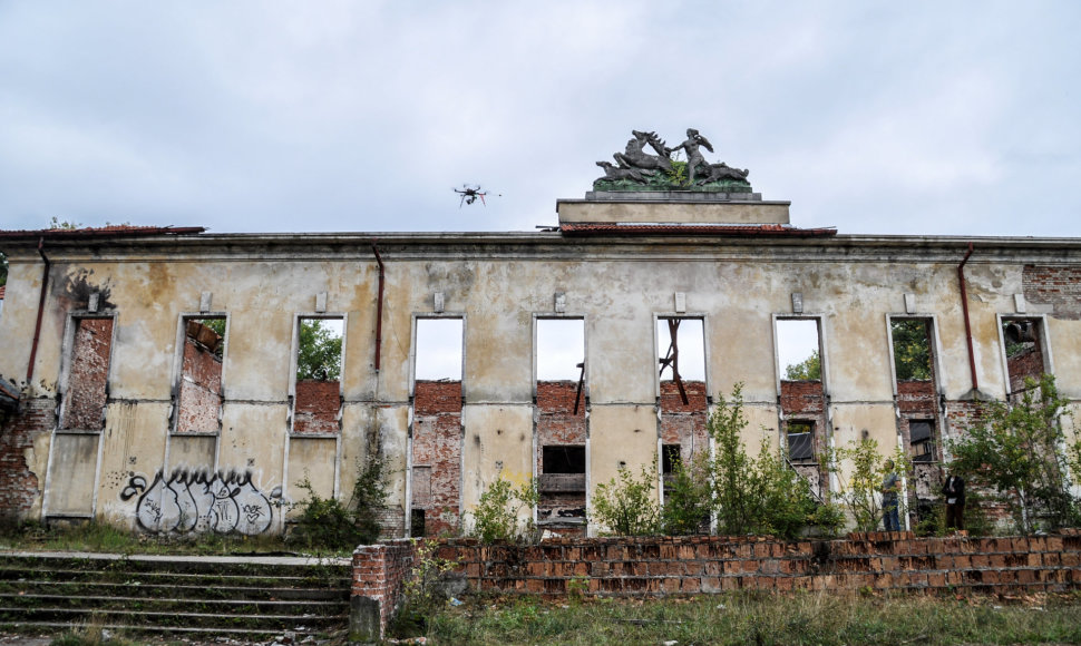 Nacių karininkų namai ir gelžbetoninė Hitlerio ložė. Lenkija