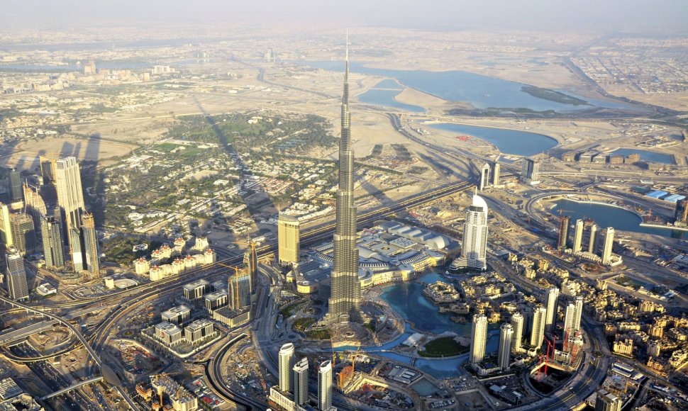 Dubajaus nuotraukos iš oro