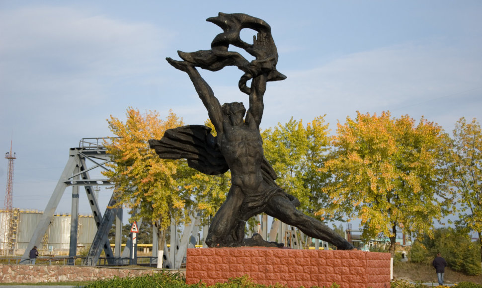 Promėtėjo statula Černobylio zonoje