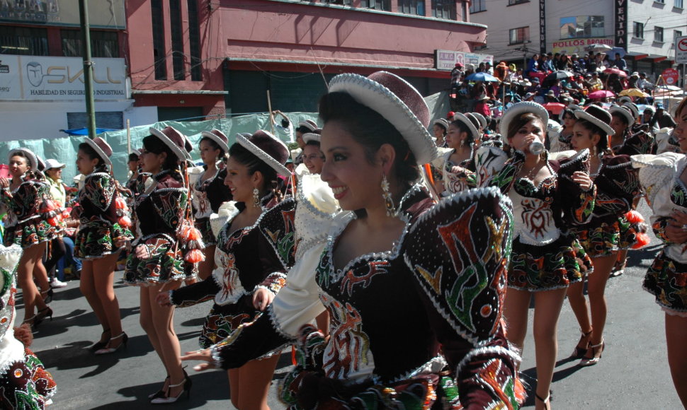 Tradicinis Gran Poder karnavalas Bolivijoje