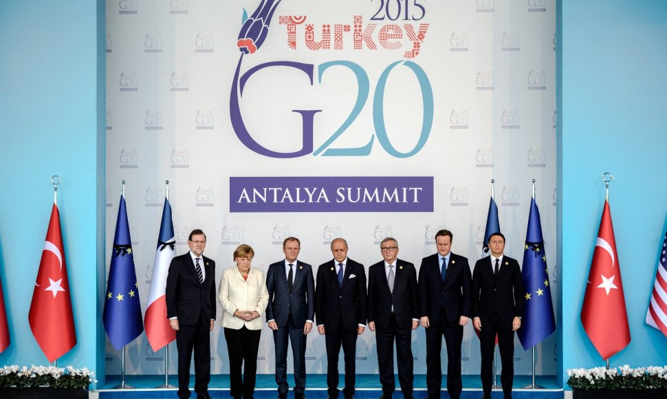 G20 atstovų susitikimas Antalijoje 