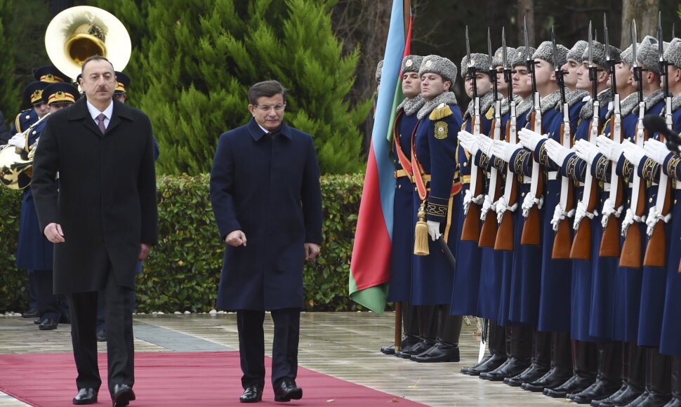Azerbaidžano prezidentas ir Turkijos premjeras