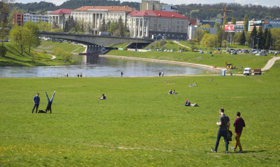 Pieva prie Baltojo tilto Vilniuje 