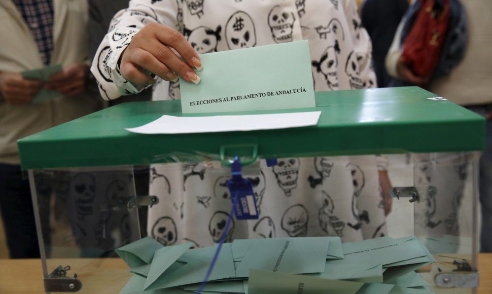 Andalūzijoje vyksta rinkimai.