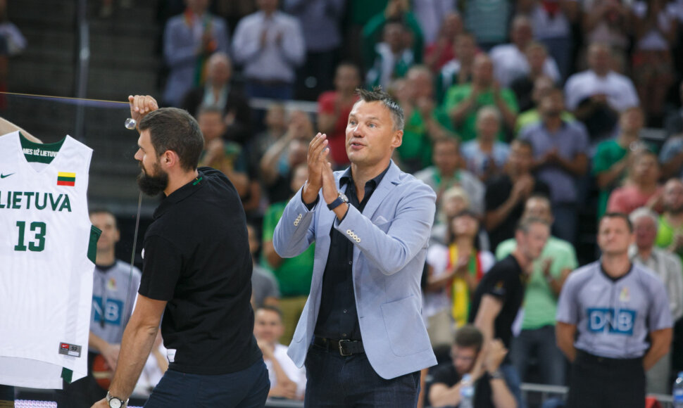 Šarūno Jasikevičiaus pagerbimo akimirkos