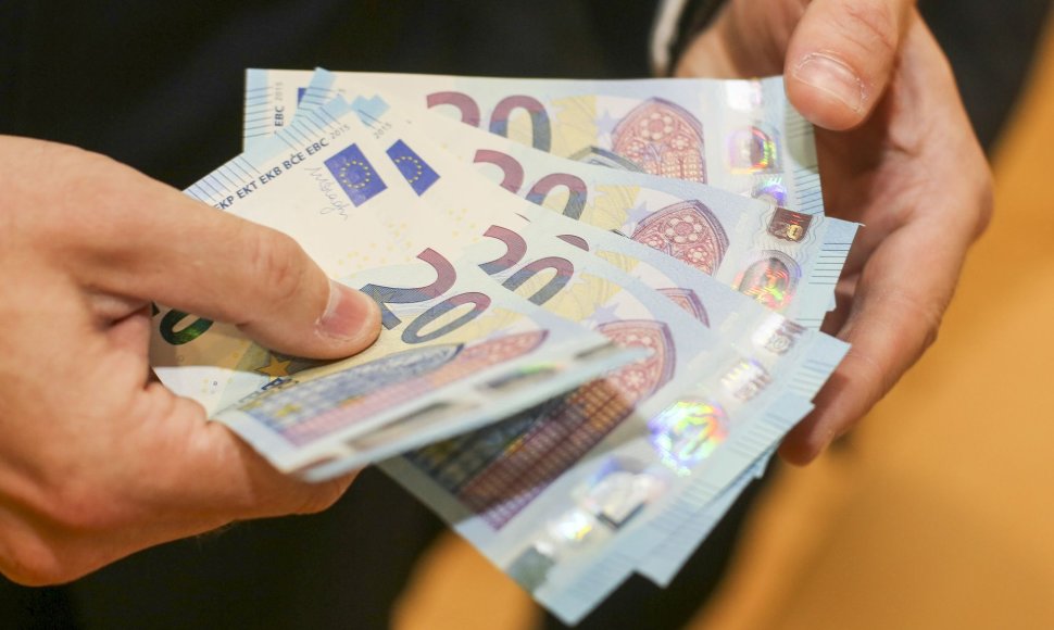 Lietuvos bankas pristatė naują 20 eurų banknotą