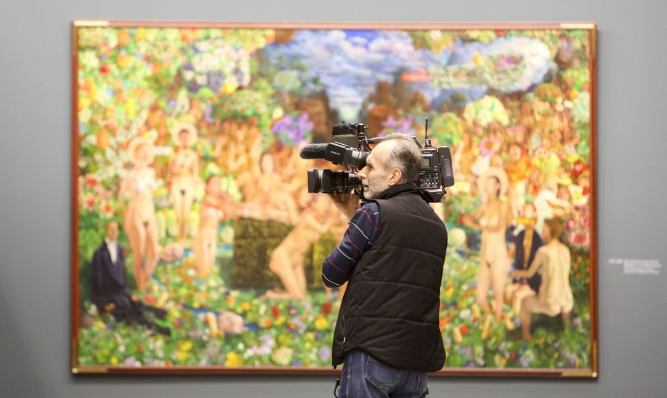 Nacionalinėje dailės galerijoje atidaryta retrospektyvinė dailininko Šarūno Saukos paroda „Žmogus su Saukos veidu“