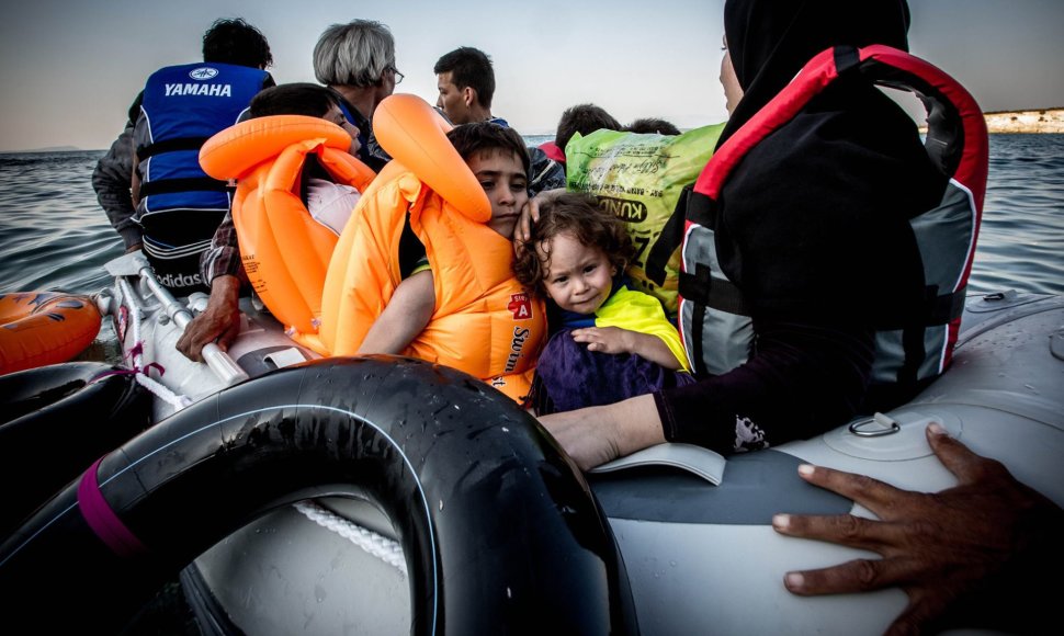 Pabėgėliai išplaukia į Graikiją iš Turkijos