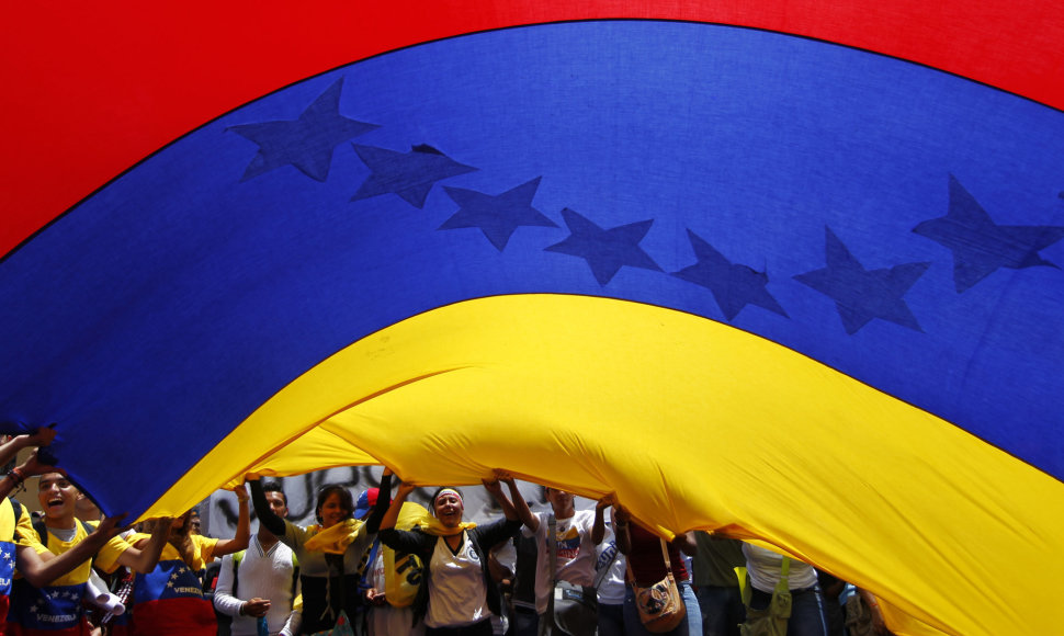 Protestas Venesuelos sostinėje Karakase