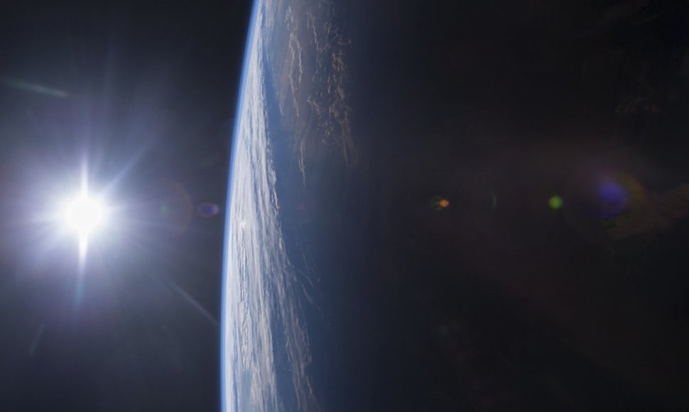 Žemė matoma iš tarptautinės kosminės stoties