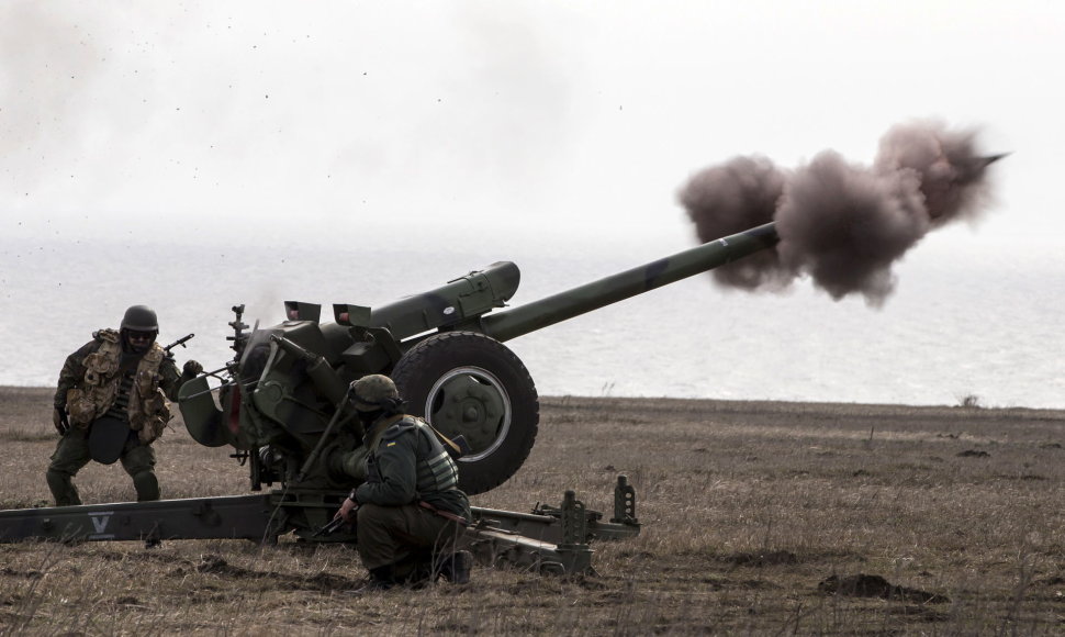 Ukrainos artileristai
