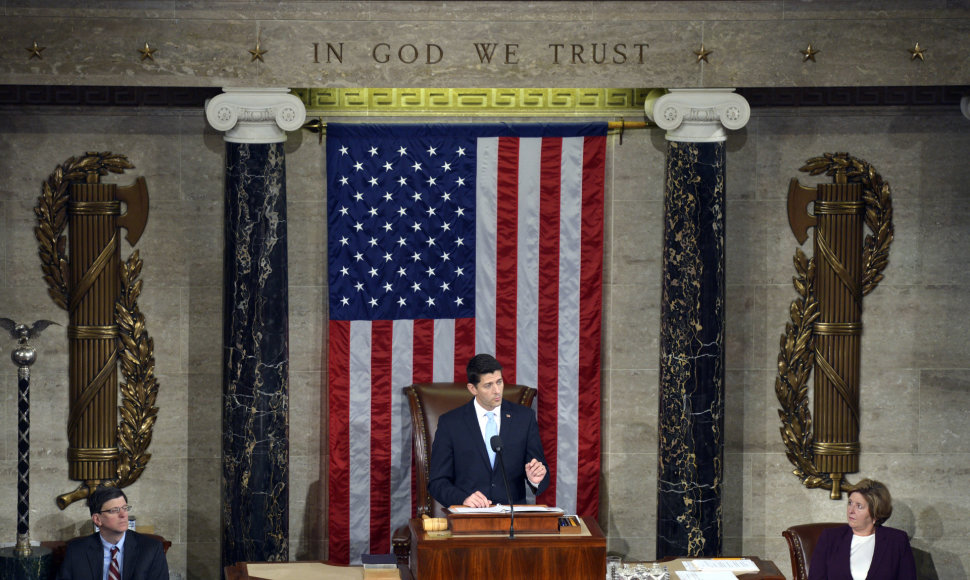 Paulas Ryanas išrinktas Atstovų Rūmų pirmininku JAV