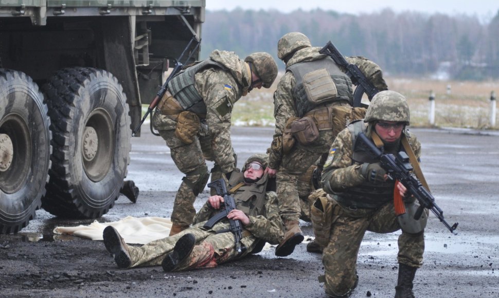 Ukrainos kariai pratybų metu
