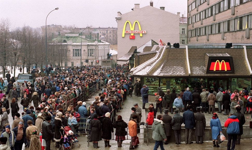 „McDonald's“ atidarymas Maskvoje