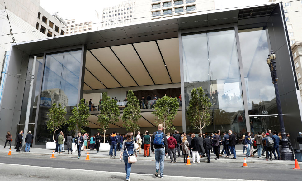 „Apple“ parduotuvė San Francise