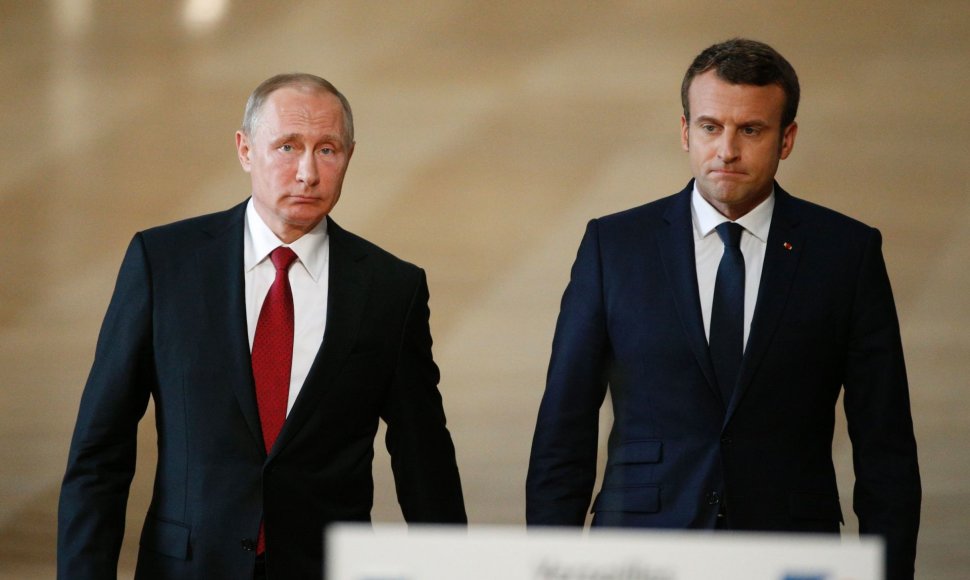 E.Macrono ir V.Putino susitikimas