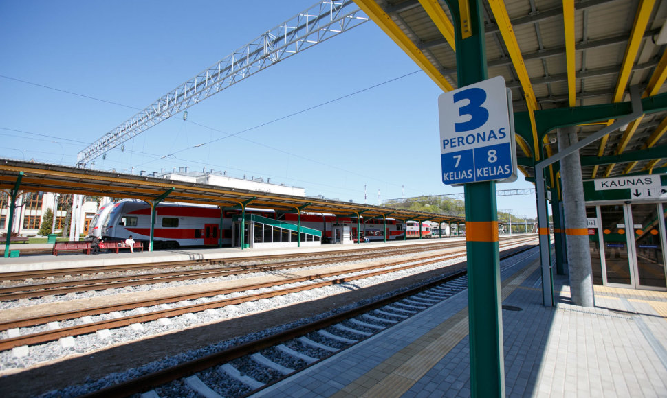 Kauno traukinių stotyje