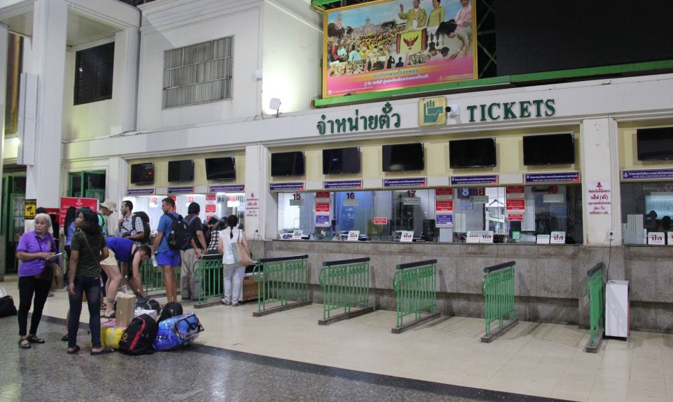 Viena iš Bankoko traukinių stočių