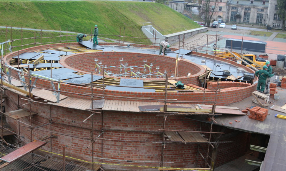 Klaipėdos piliavietėje verda statybų darbai