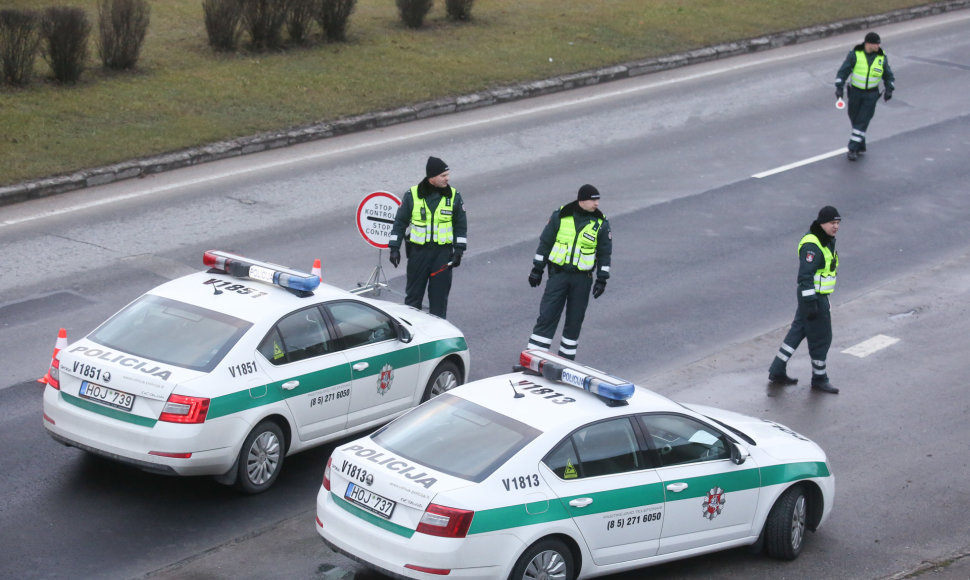 Policijos reidas Geležinio Vilko gatvėje