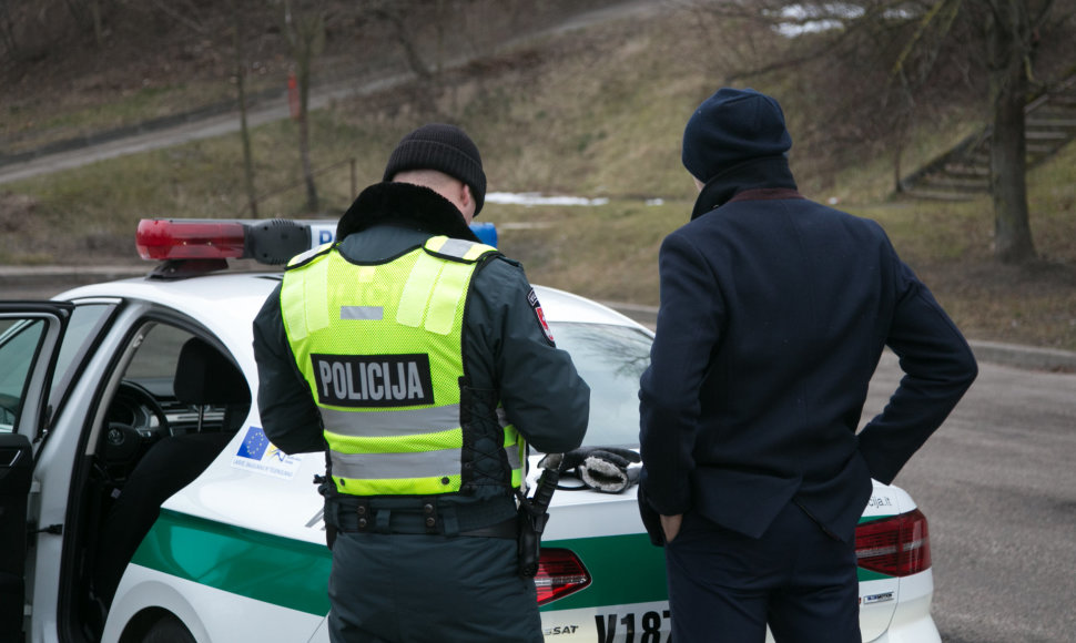 Rytinis kelių policijos reidas Vilniuje