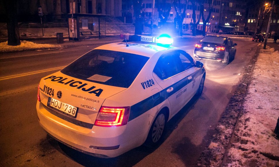 Naktinis Vilniaus kelių policijos reidas
