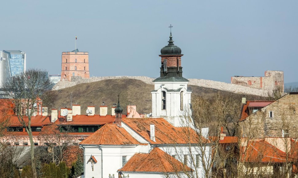 Gedimino kalnas paskutinę žiemos dieną