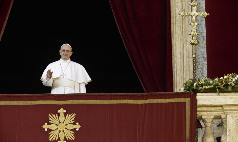 Popiežiaus Pranciškaus kalėdinis sveikinimas „Urbi et Orbi“