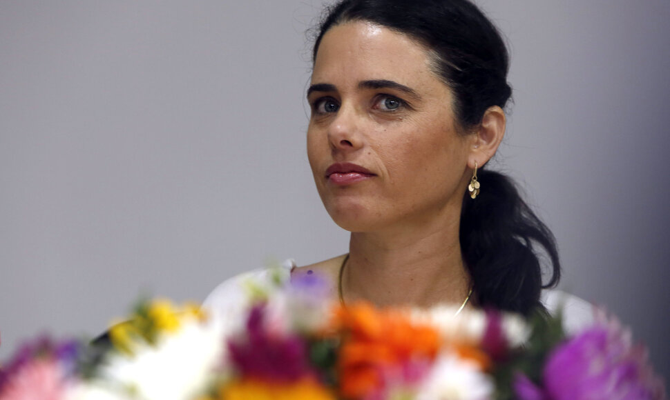 Izraelio teisingumo ministrė Ayelet Shaked