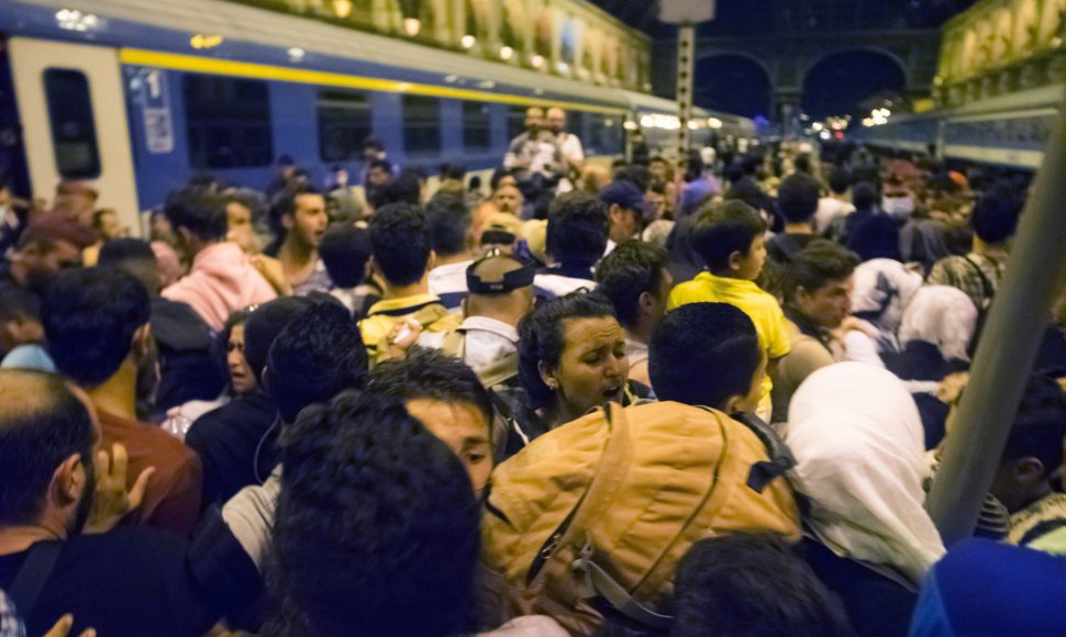 Pabėgėliai Kelečio stotyje