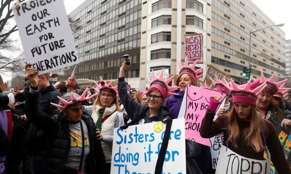 Moterų protestas Vašingtone