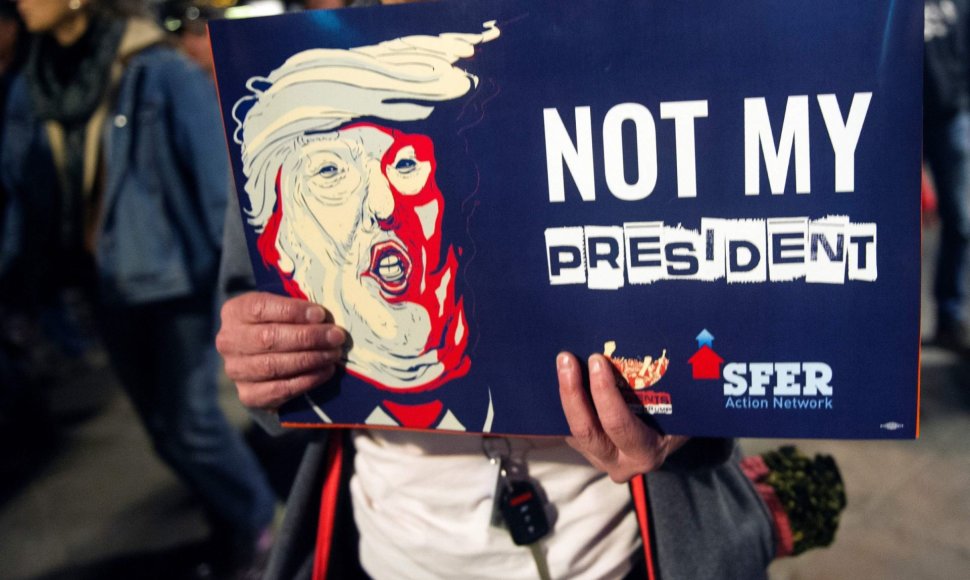 Protestai prieš Donaldą Trumpą JAV