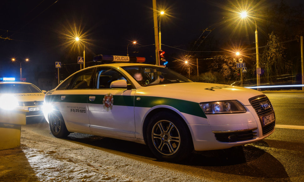 Lietuvos kelių policijos tarnybos reido akimirka