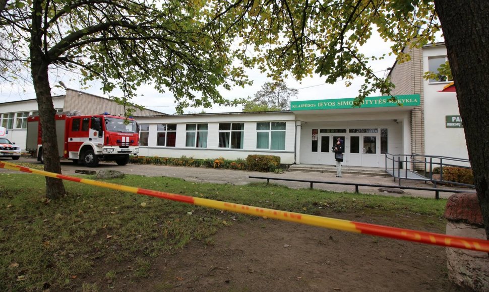 Anonimas pranešė apie galimą sprogmenį Klaipėdos mokykloje