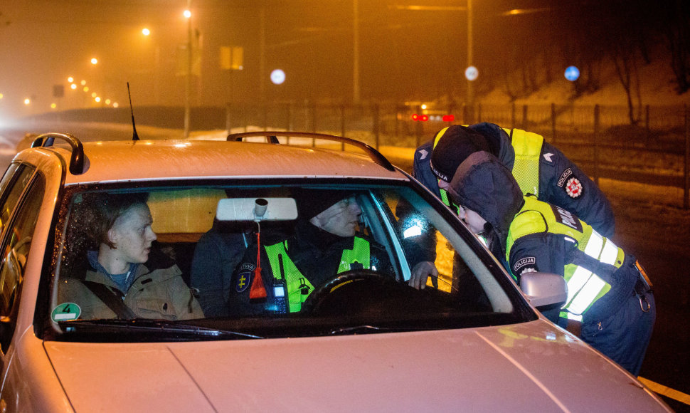 Vilniuje policijai įkliuvo beteisis vairuotojas