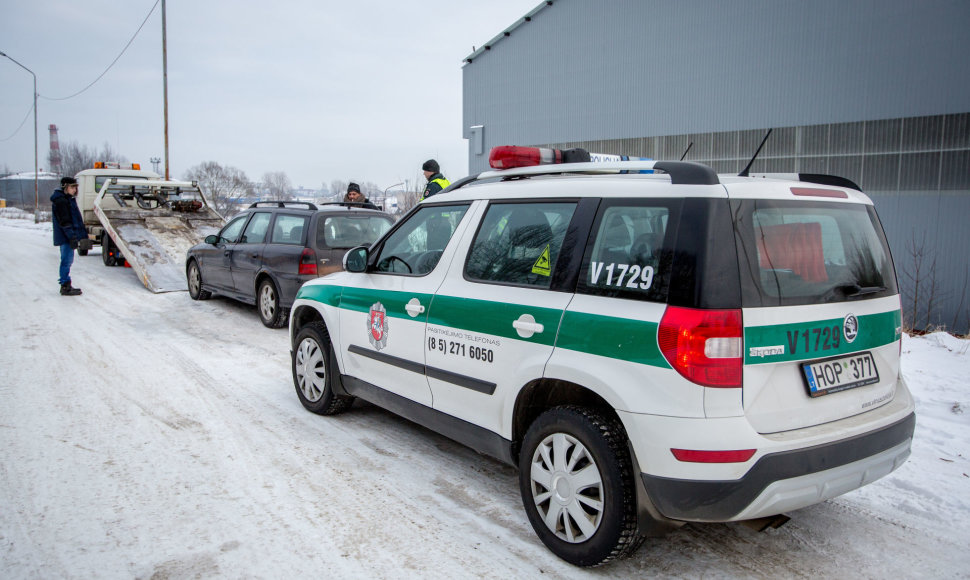 Policija sulaikė bėglio automobilį