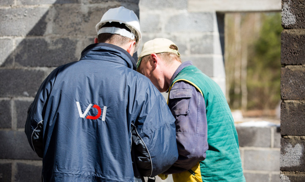 Darbos inspekcijos reidas į Vilniaus statybvietes