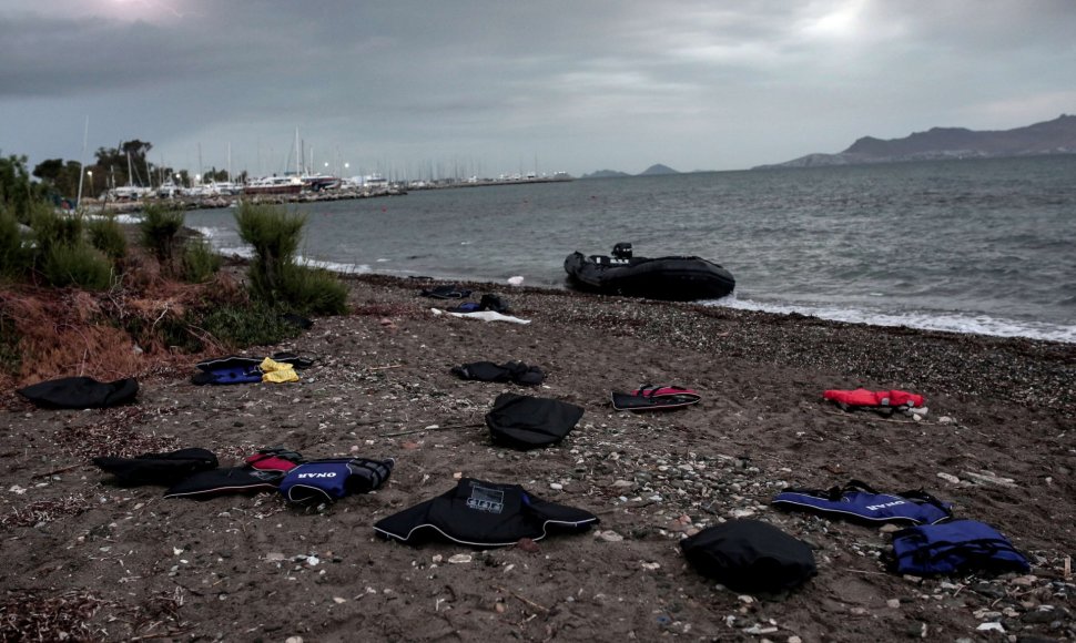 Graikijos Koso saloje išsilaipinę pabėgeliai iš Afganistano ir Sirijos