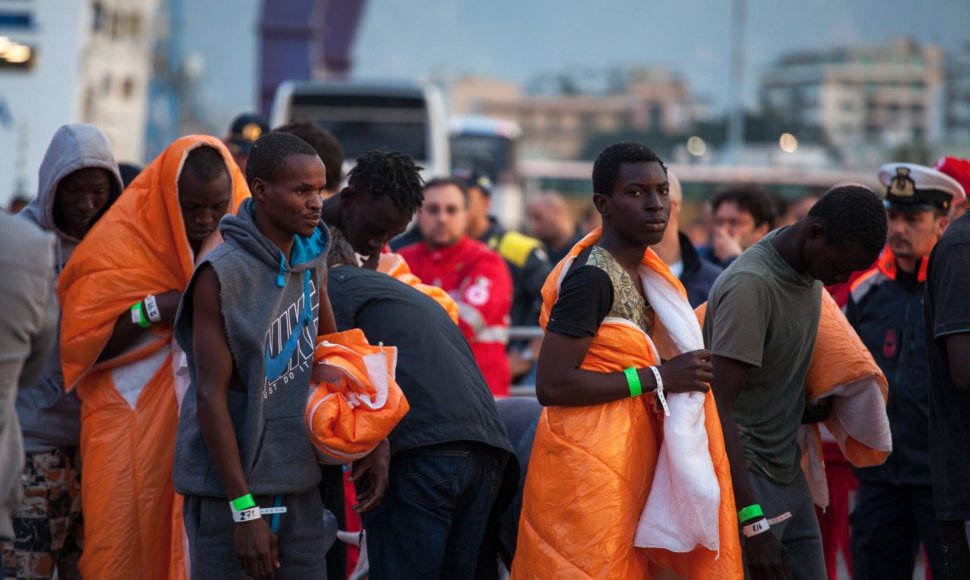 Italiją nuo antradienio pasiekė beveik 6 tūkst. migrantų
