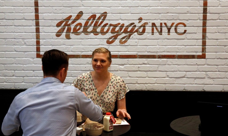 „Kellogg“ atidarė pirmąją sausų pusryčių kavinę Niujorke