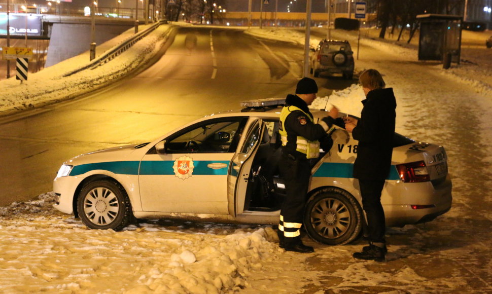 Policijos reido akimirka