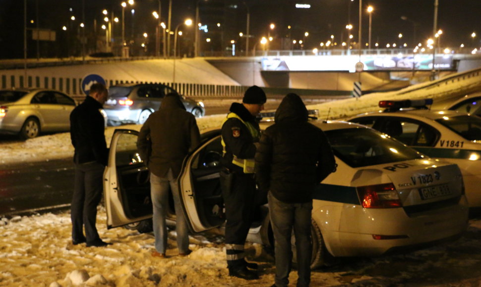 Policijos reido akimirka