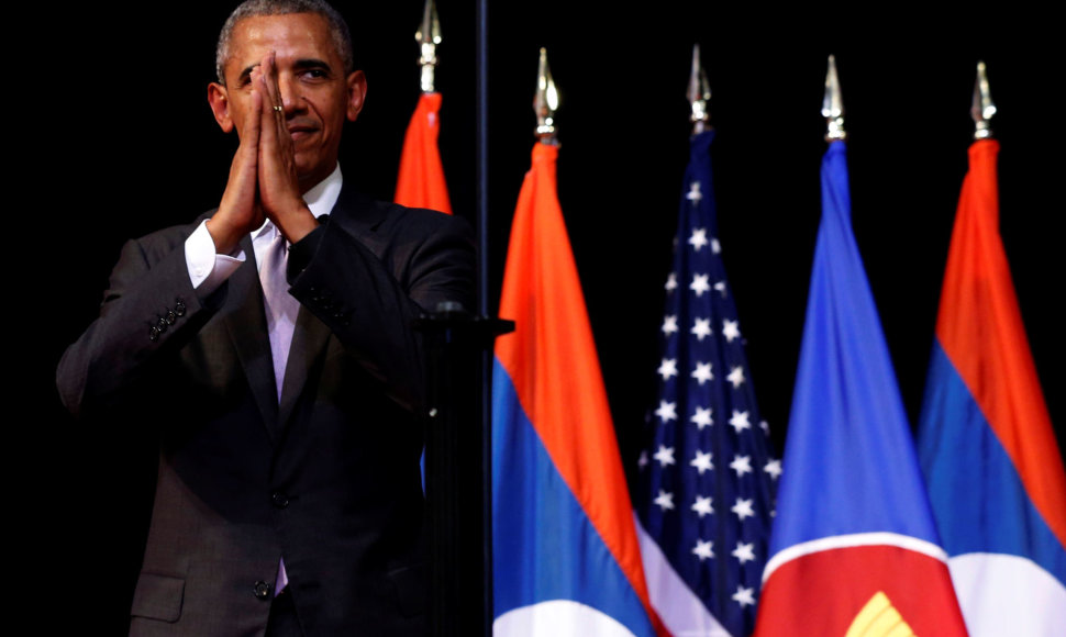 Barackas Obama Azijos regione kaip prezidentas lankėsi paskutinį kartą